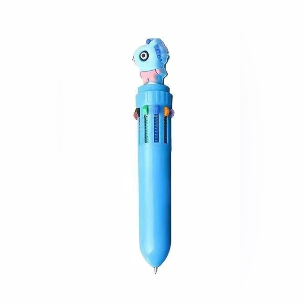 New BT21 10-Color Multi-Functional Retractable Ballpoint Pen - Mang